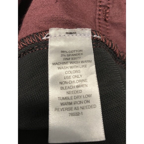 Liz Claiborne Sara Velvet Maroon Petite Slim Leg Pants Size 6P NWT - Picture 4 of 7